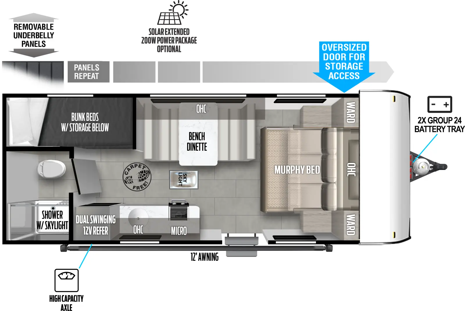 Salem Fsx 177BH Floorplan